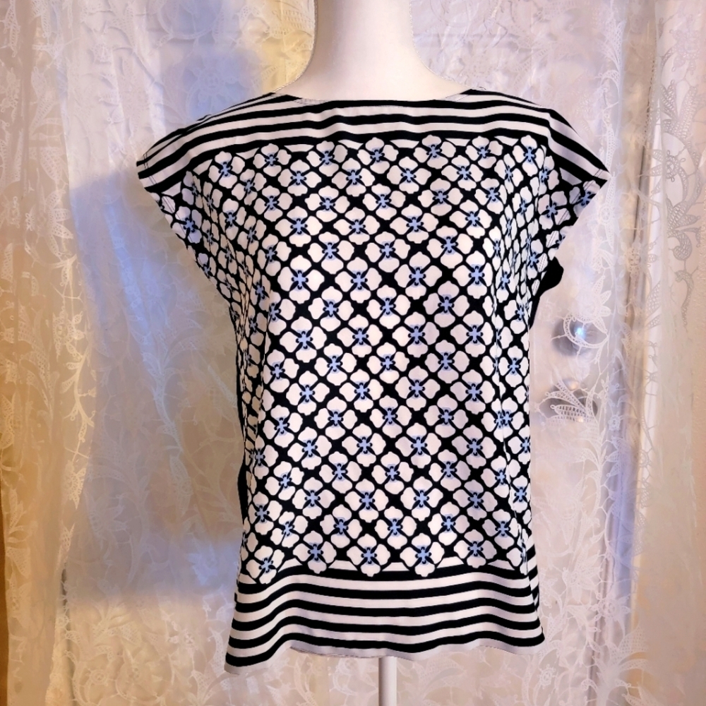 Tommy Hilfiger Cap Sleeve Top Shirt Women's Size Medium